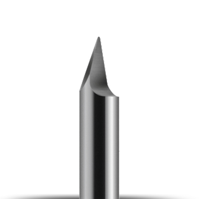 Graver 1-Flute, with radius