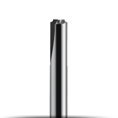 Deburring end mill, two flutes