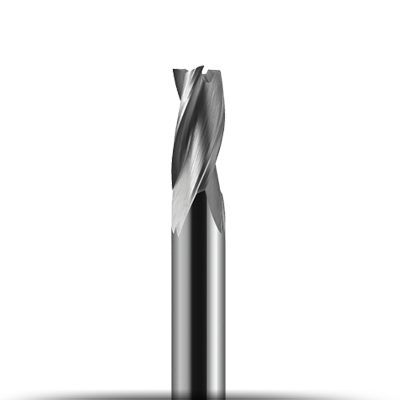 Triple flute end mill, smoothing mill for copper