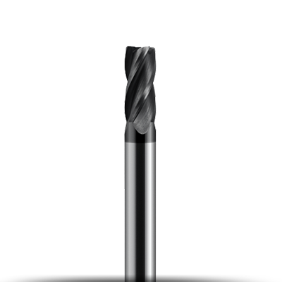 Four flute end mill