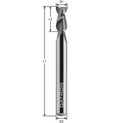 Double Flute end Mill, Contour Milling