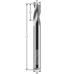 Triple flute end mill, smoothing mill for copper