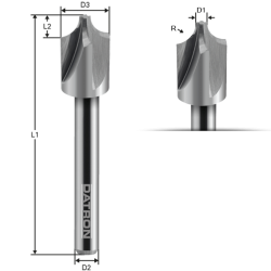 External Radius End Mill