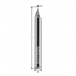 Standard engraving tool for steel engraving