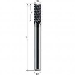 Freze microdintate cu coating DLC