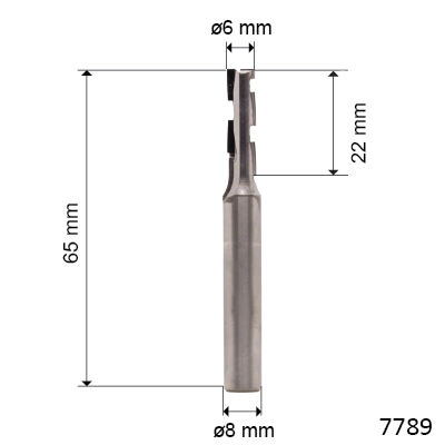 PCD helical milling cutter (2+2)